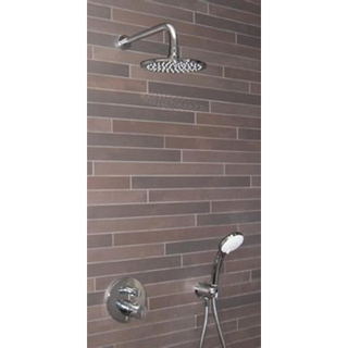 Ideal Standard Showerpack Ceratherm 100 inbouwkraan thermostatisch met + afbouwdeel met regendouche Ø200mm douchearm handdouche met 3 st + doucheslang 175cm chroom