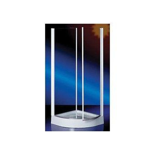 Plieger Royal hoekinstap 1/4 rond 6mm glas 90x190cm chroom TWEEDEKANS