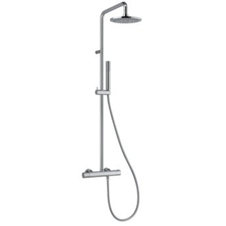 Plieger Napoli douchesysteem thermostatisch met hoofddouche Ø20cm met handdouche staafmodel m.1 stand chroom BU85RM2151CR