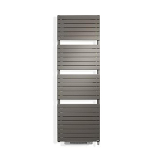 Vasco Aster HF-EL-BL design radiator elektrisch met blower 1205x500m, 750W grijs-aluminium (M307)