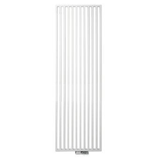 Vasco Arche VV designradiator met verticale buizen 570x1800mm 1273 watt aansluiting 1188 aluminium grijs (M302)