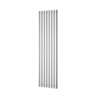 Plieger Trento designradiator verticaal met middenaansluiting 1800x470mm 1086W wit structuur