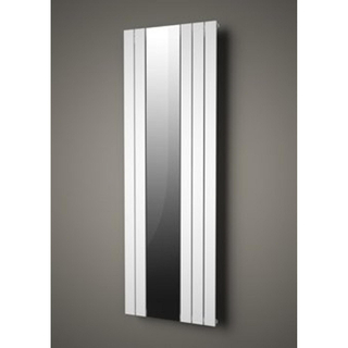 Plieger Cavallino Specchio designradiator verticaal met spiegel middenaansluiting 1800x602mm 773W donkergrijs structuur