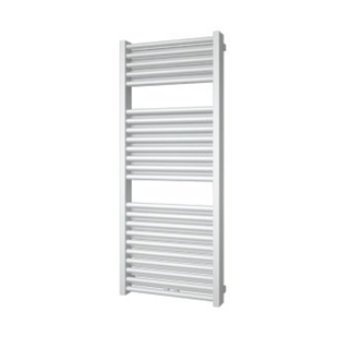 Plieger Imola M designradiator horizontaal met middenaansluiting 1230x500mm 802W mat zwart