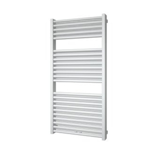 Plieger Imola M designradiator horizontaal met middenaansluiting 1230x600mm 943W donkergrijs structuur