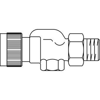Oventrop Thermostatische radiatorafsluiter A 1/2 haaks verkeerd Kvs 0,95 m3 h