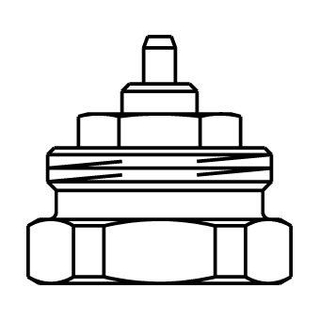 Oventrop adapter aansluiting M30x1.0 naar M30x1.5