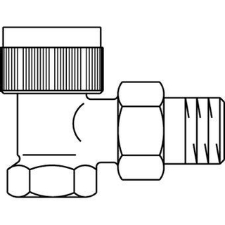 Oventrop Thermostatische radiatorafsluiter A 1/2 haaks Kvs 0,95 m3 h