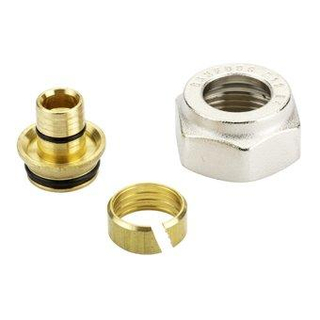 Danfoss Klemfittingset voor RLV 3/4"x14 mm