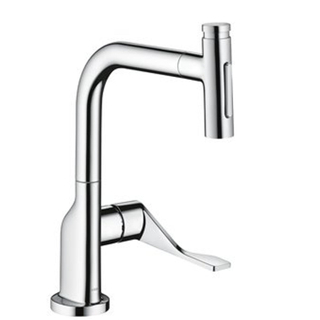 Hansgrohe AXOR Citterio 1-gats keukenkraan m. uittrekbare handdouche m. 110°/150° draaibare uitloop RVS