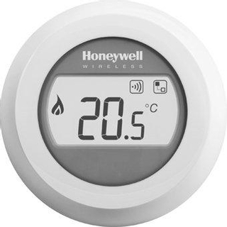 Honeywell Round kamerthermostaat draadloos 24V Round Modulation wit