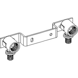 Rehau Rautitan LX voorgemonteerde geminibeugel 20x1/2 bi.dr. 150mm