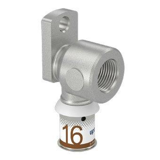 Uponor S-Press Plus Aqua muurplaat t.b.v geminibeugel 16mmx1/2bi met flens