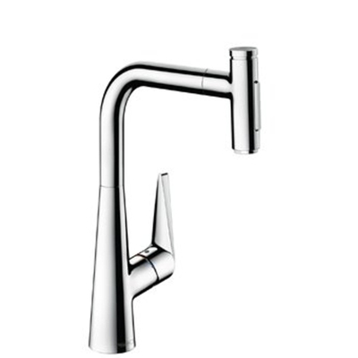 Hansgrohe M51 M5117-H300 1-gats keukenkraan m. uittrekbare handdouche m. 110°/150° draaibare uitloop chroom