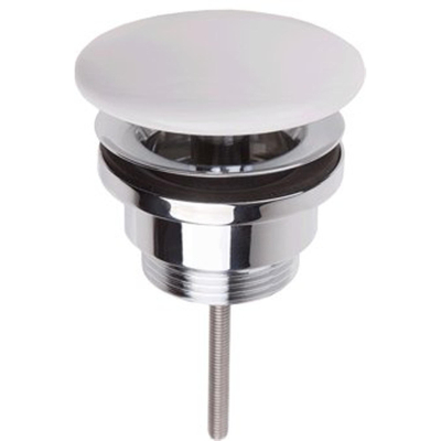 Villeroy & Boch afvoerplug m. vlakke keramische afdekking niet afsluitbaar ceramic+ stone white