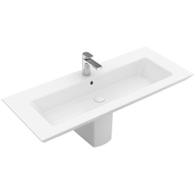 Villeroy en Boch Legato meubelwastafel met 1 kraangat 80x50cm met overloop wit