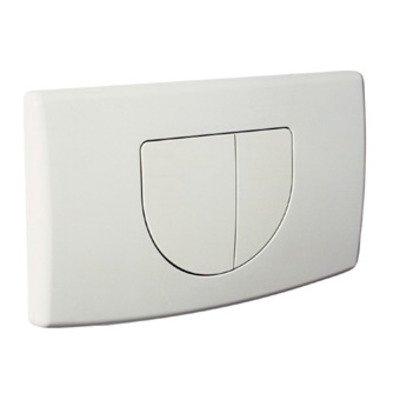 Plieger Spring bedieningsplaat - frontbediening - dubbele spoeltechniek - wit