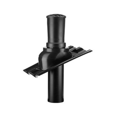 Burgerhout pp kunststof rioolontluchting 110mm zwart