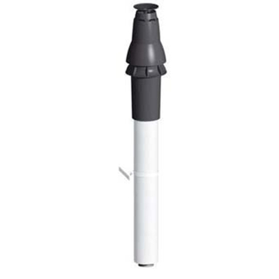 Burgerhout Skyline 3000 Aluminium dakdoorvoer concentrisch 80 125 mm zwart