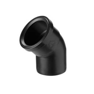 Ubbink Rolux pp toevoerbocht 80 mm 45gr.mof spie plus ring