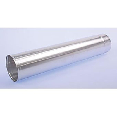 Burgerhout rookgasafvoerbuis Ø150mm l=500mm Aluminium enkelwandig