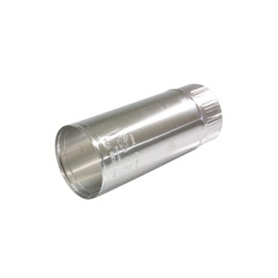 Burgerhout rookgasafvoerbuis Ø150mm l=500mm Aluminium enkelwandig