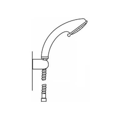 Rada straaldouchekop met aansluitbocht met rozet 1/2 inbouw zonder volumestroombegrenzer chroom