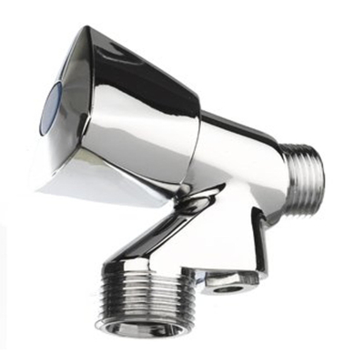 Beluchterkraan verchroomd 1/2 met chrome knop Kiwa