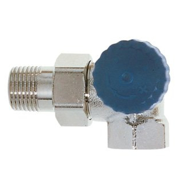 Heimeier Thermostatische radiatorafsluiter 1/2 dubbel haaks RE Kvs 1,85 m3 h lage weerstand