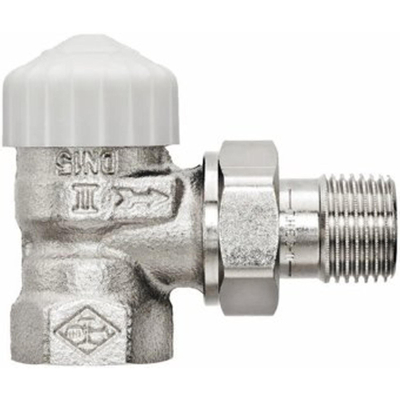 Heimeier V exact radiatorafsluiter haaks 1/2 vernikkeld