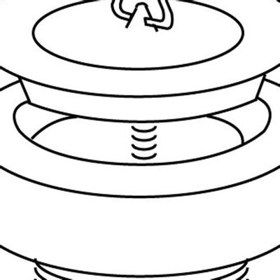 Viega gootsteenplug 6/4 70mm met stop met dikke ring chroom