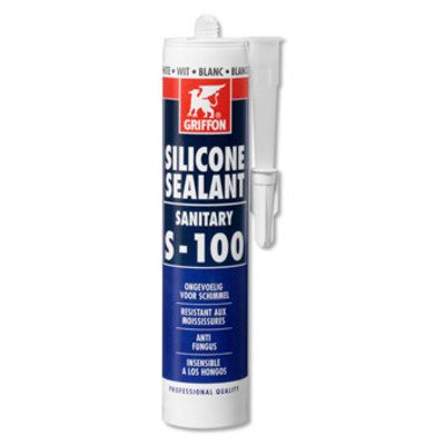 Griffon siliconenkit sanitair S100 koker à 300 ml voor sanitair afdichting wit