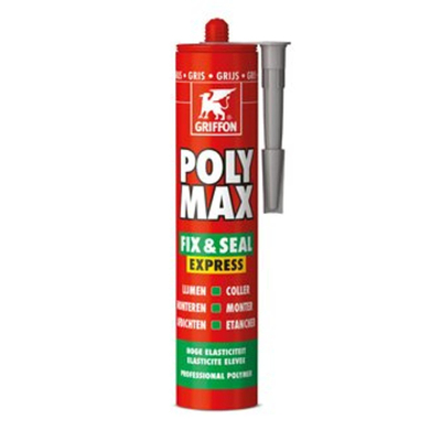 Griffon Poly Max Fix&Seal Express koker à 435 gr grijs