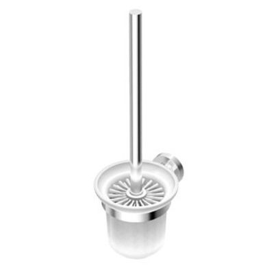 Ideal Standard Iom closetborstelgarnituur wandmodel met glazen kom mat chroom