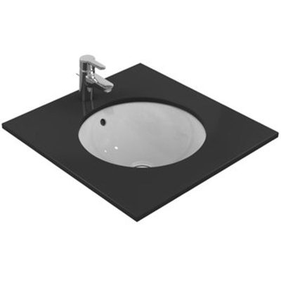 Ideal Standard Connect onderbouwwastafel rond O48cm met overloop zonder kraangat Ideal plus wit