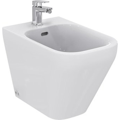 Ideal Standard Tonic II staand bidet met kraangat met overloop 35.5x56cm wit