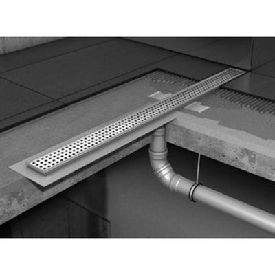 Aco Showerdrain c douchegoot 78,5x7cm 1,8cm hoog met vloerflens rvs