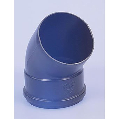 Burgerhout luchttoevoerbocht Ø100mm 45° PP zwart