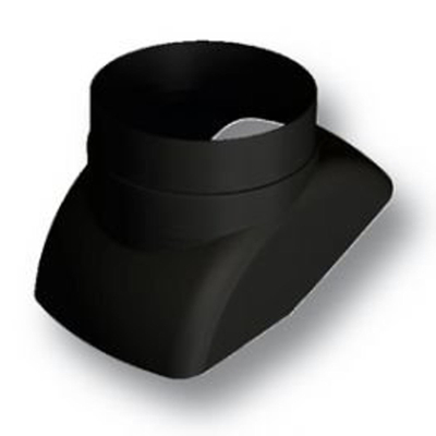 Burgerhout glijschaal model D Ø180mm 25-45° type 205 rookgas/vent./bel./HR/VR zwart