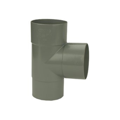 Wavin HWA T stuk 87° 2xmof vernauwende spie 70mm grijs