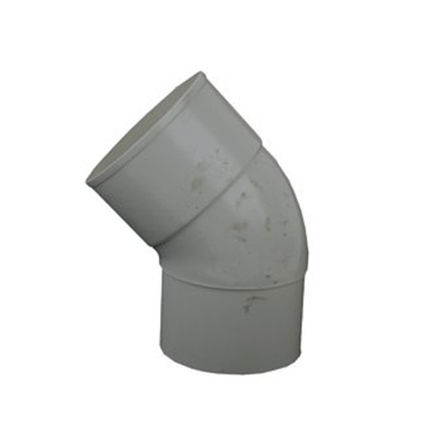 Wavin HWA bocht 45° mof/vernauwende spie 80mm wit