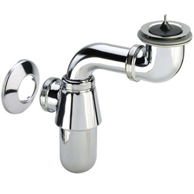 Viega plugbekersifon ruimtebesparend ergonomisch met stop 5/4 chroom