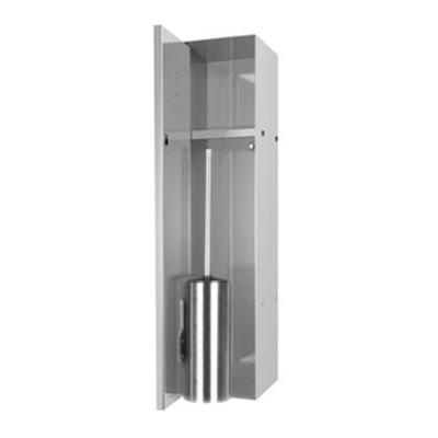 Looox Closed closetborstelgarnituur - tegelbaar - rvs geborsteld