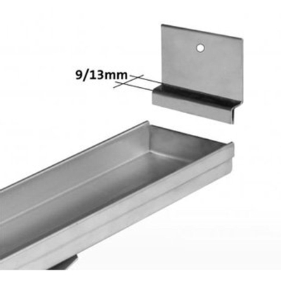 Easy Drain muurclip voor Compact en Flex Class 9mm RVS