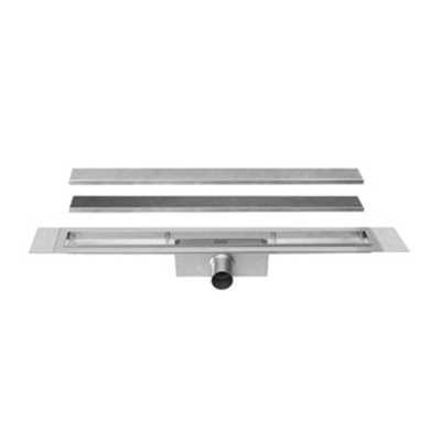 Easy Drain Compact 30 TAF Wall douchegoot met omkeerbaar rooster zero/tegel waterslot 30mm 150cm inbouw diepte 75 85mm met zijuitloop