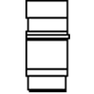 Wavin expansiemof m. rubberring 110mm grijs