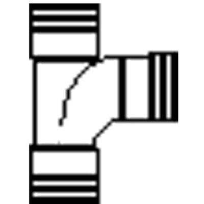 Wavin PVC manchet T-stuk 88° 3xmof 110x110mm SN8