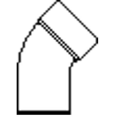 Wavin HWA bocht 45° mof/spie 80mm grijs
