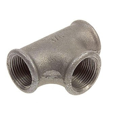 Nefit Ind Nr130 T stuk 90° met 3 x binnendraad 3/4 zwart