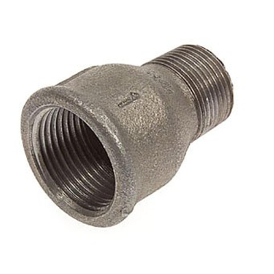 Nefit Ind Nr246 soknippel verlopend met binnen en buitendraad 1 1/4 x3/4 zwart